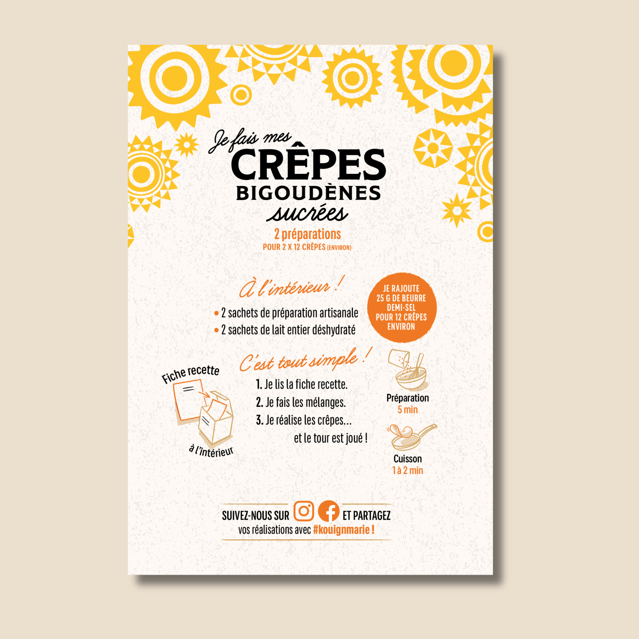 Crêpes bigoudènes sucrées