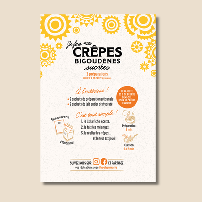 Crêpes bigoudènes sucrées