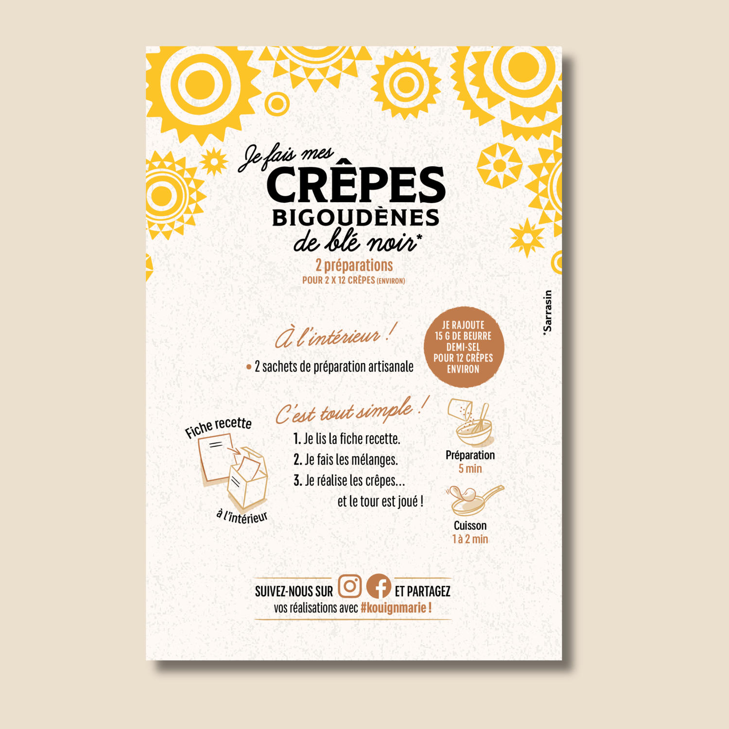 Crêpes bigoudènes de blé noir