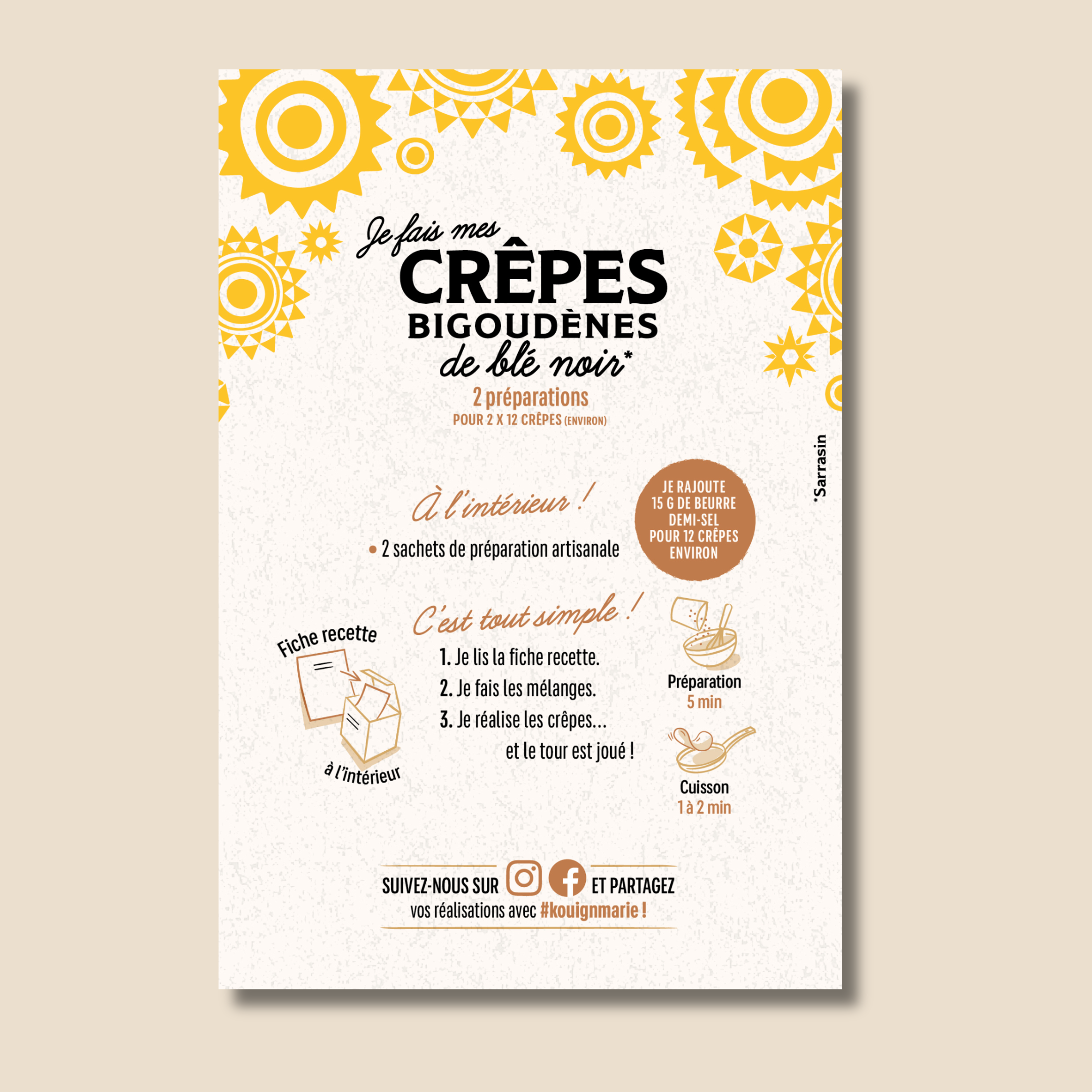Crêpes bigoudènes de blé noir