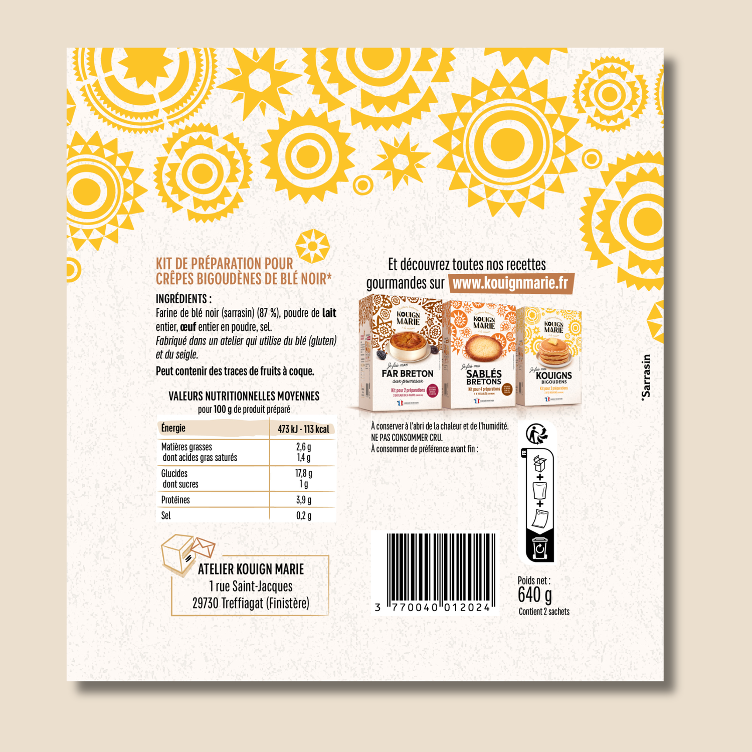 Crêpes bigoudènes de blé noir