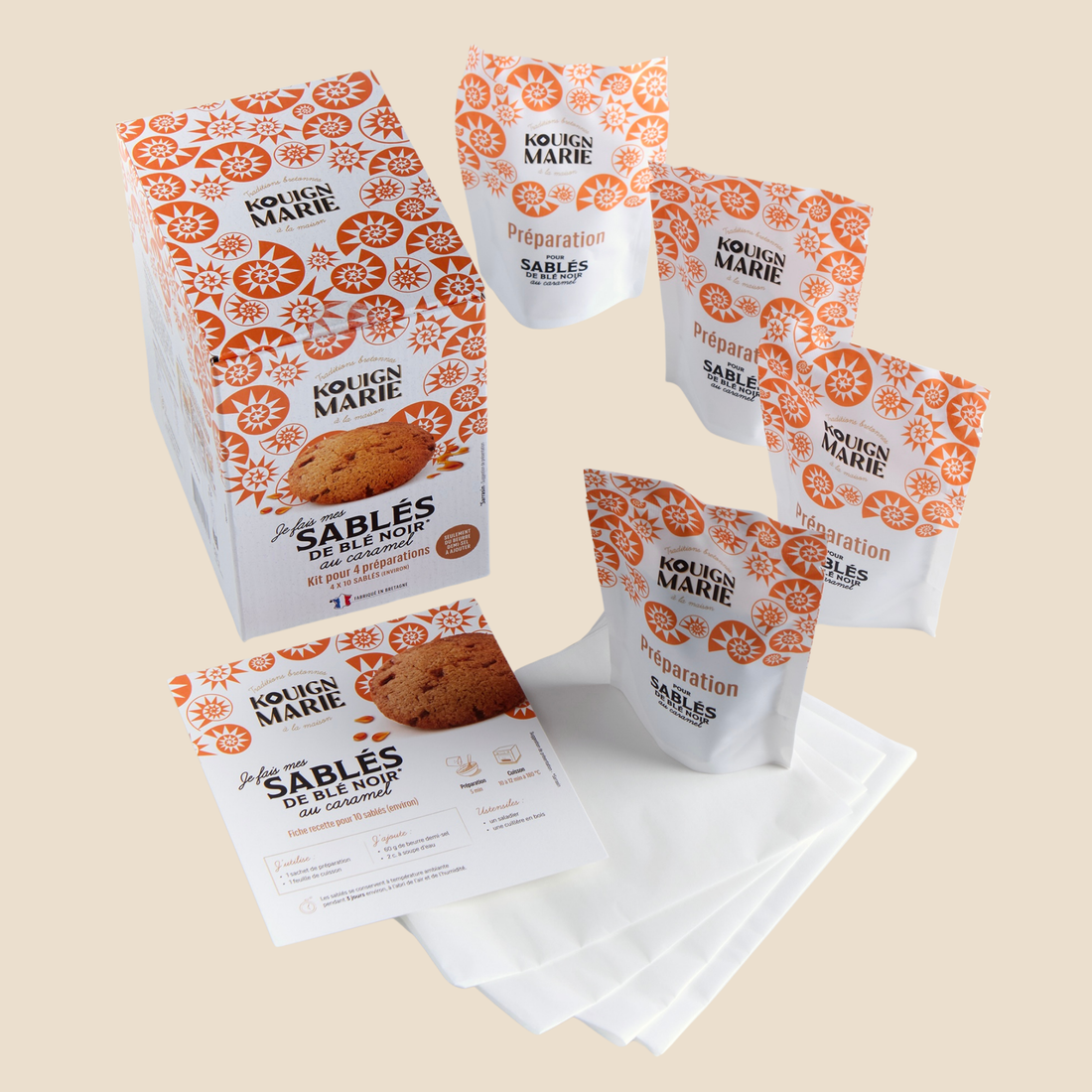 Sablés de blé noir au caramel