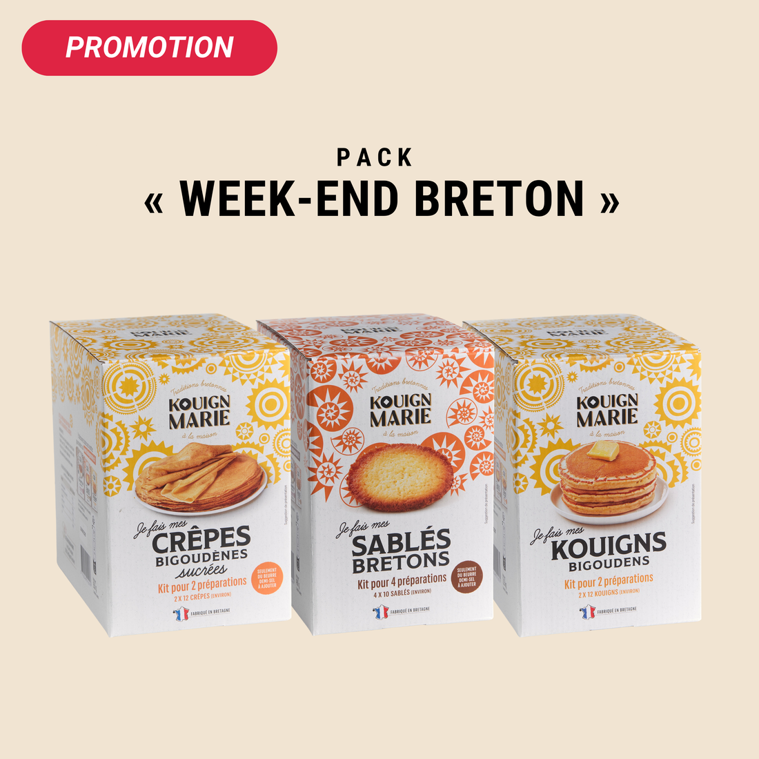 Pack « Week-end breton » — 3 kits