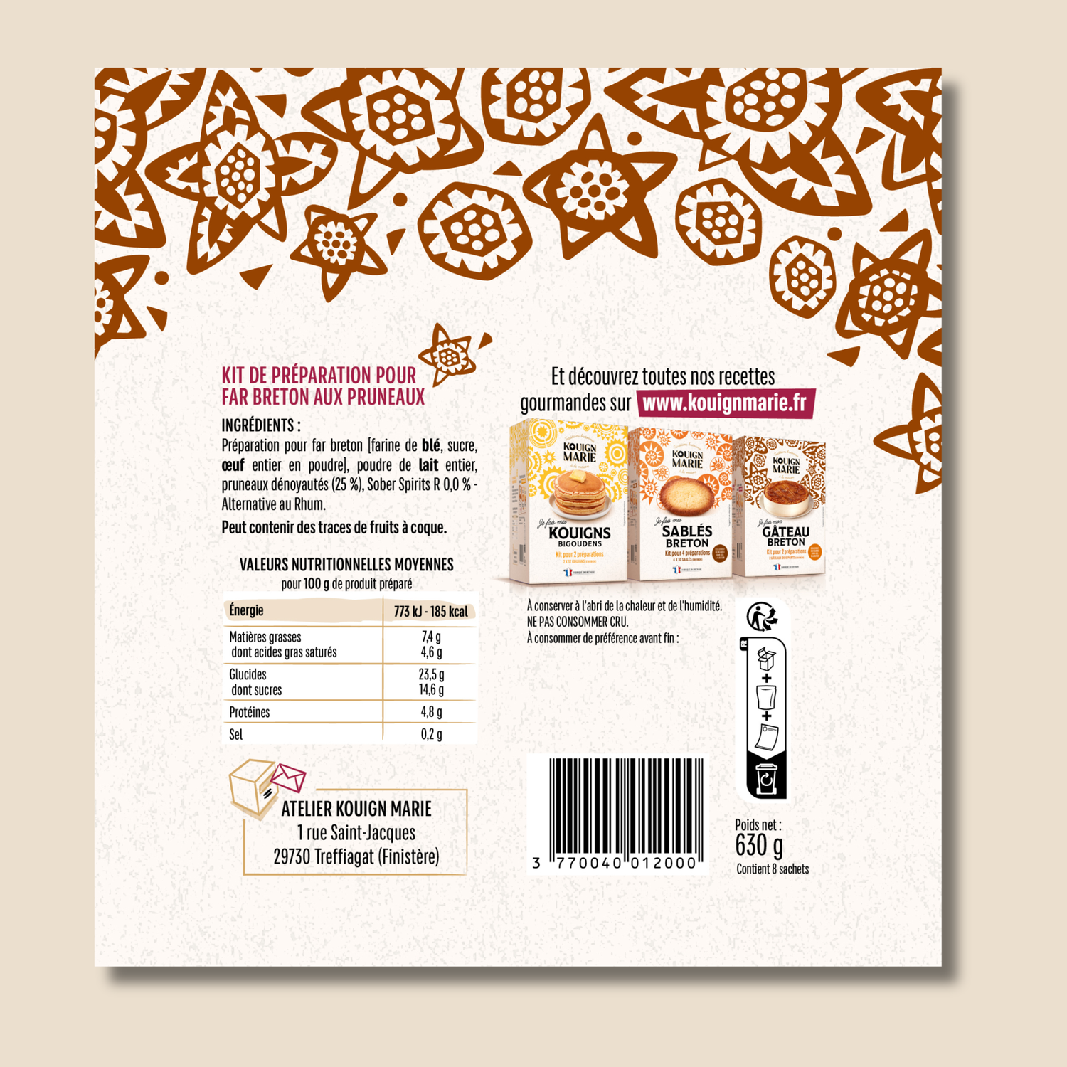 Far breton aux pruneaux