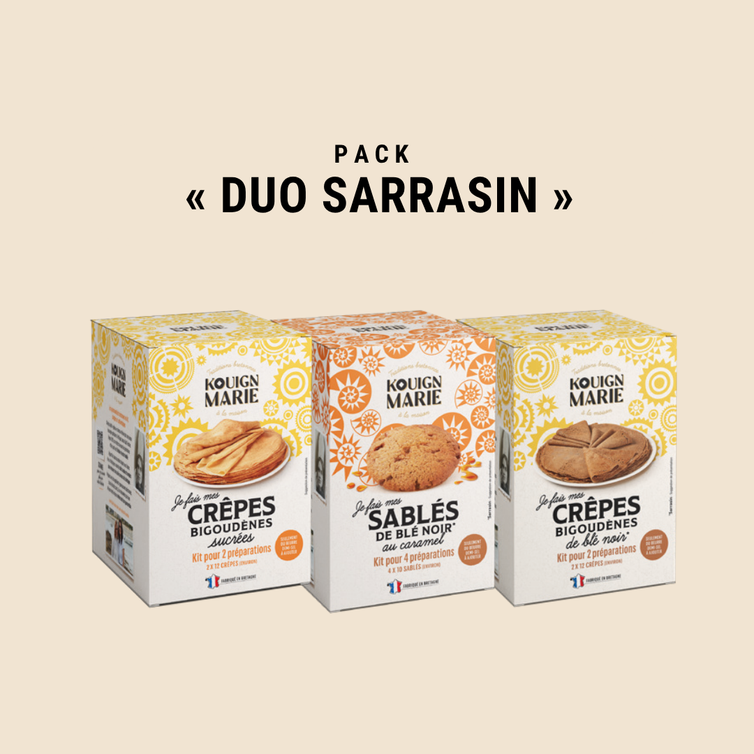 Pack « Duo Sarrasin » — naturellement sans gluten — 3 kits