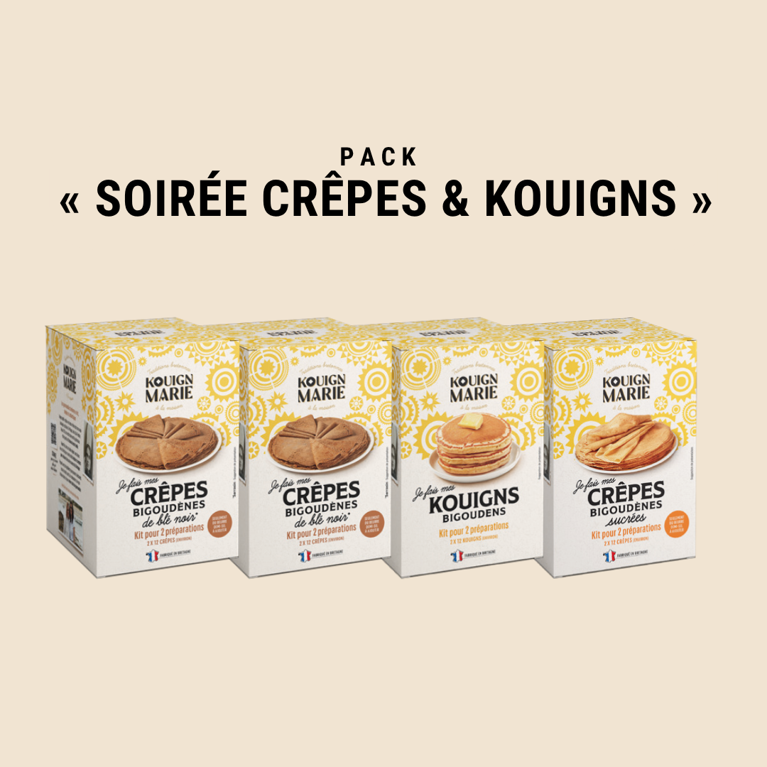Pack « Soirée crêpes &amp; kouigns » — 4 kits