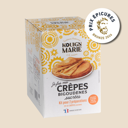 KIT "JE FAIS MES CRÊPES BIGOUDENES SUCREES" - 2 x 12 crêpes env.