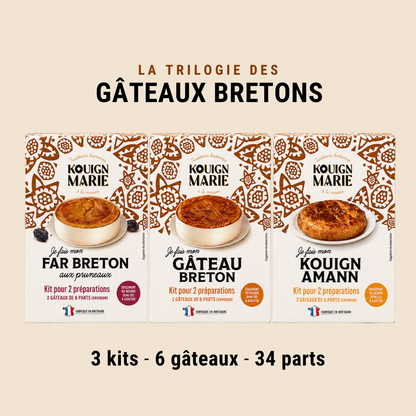 Pack « Trilogie des gâteaux bretons » — 3 kits