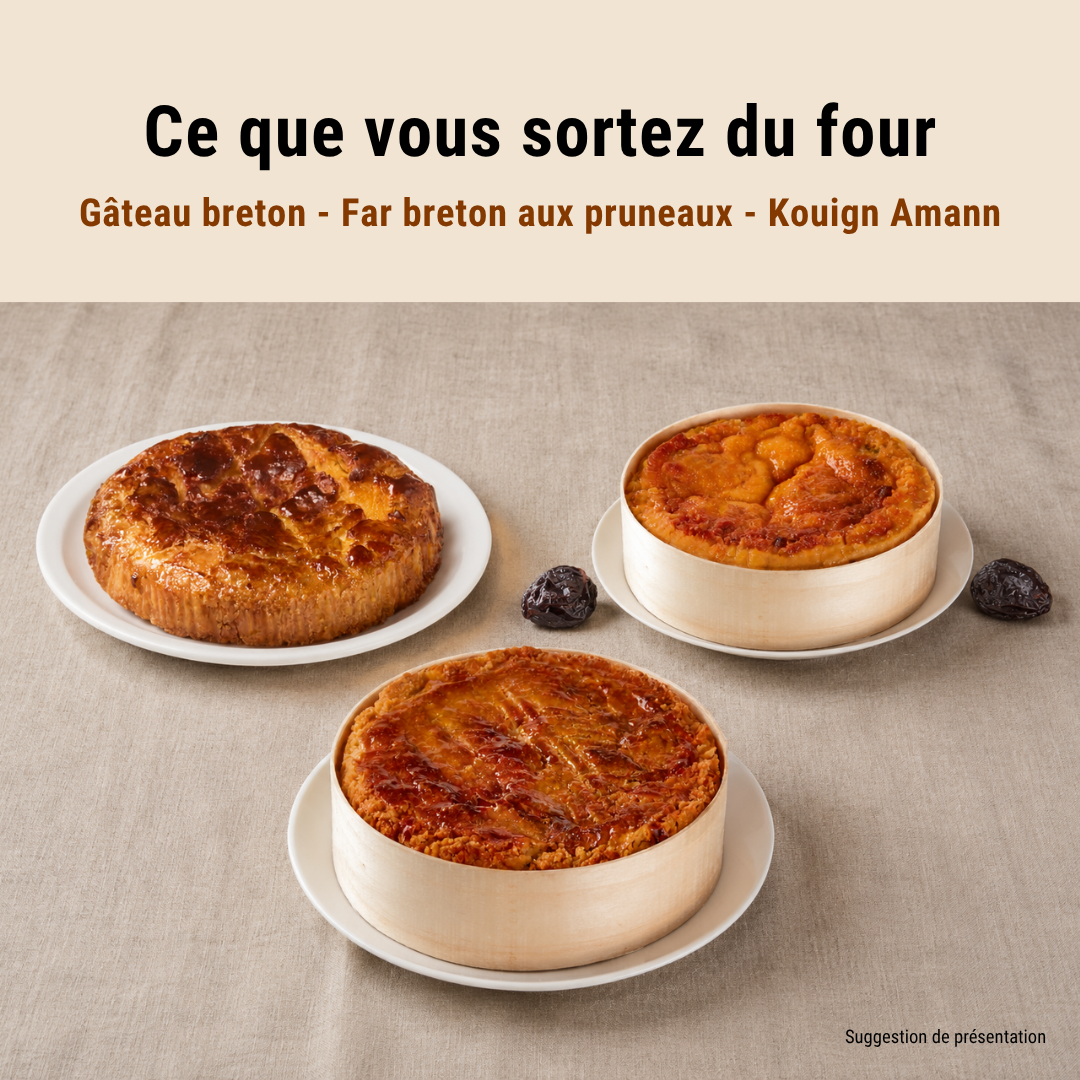 Pack « Trilogie des gâteaux bretons » — 3 kits