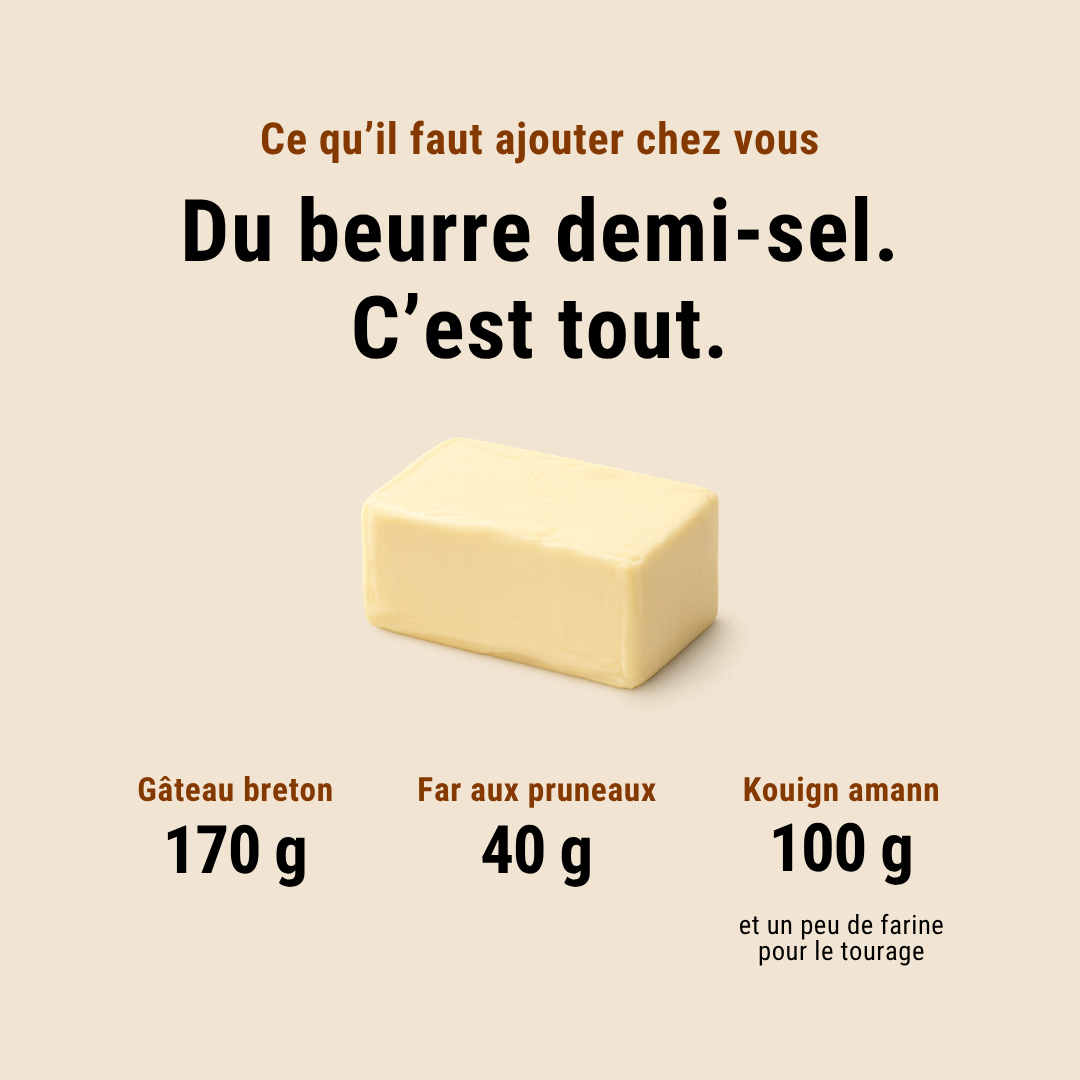 Pack « Trilogie des gâteaux bretons » — 3 kits