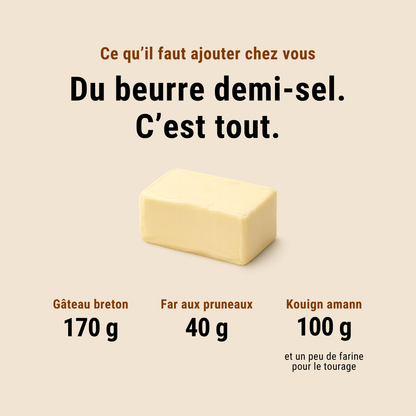 Pack « Trilogie des gâteaux bretons » — 3 kits