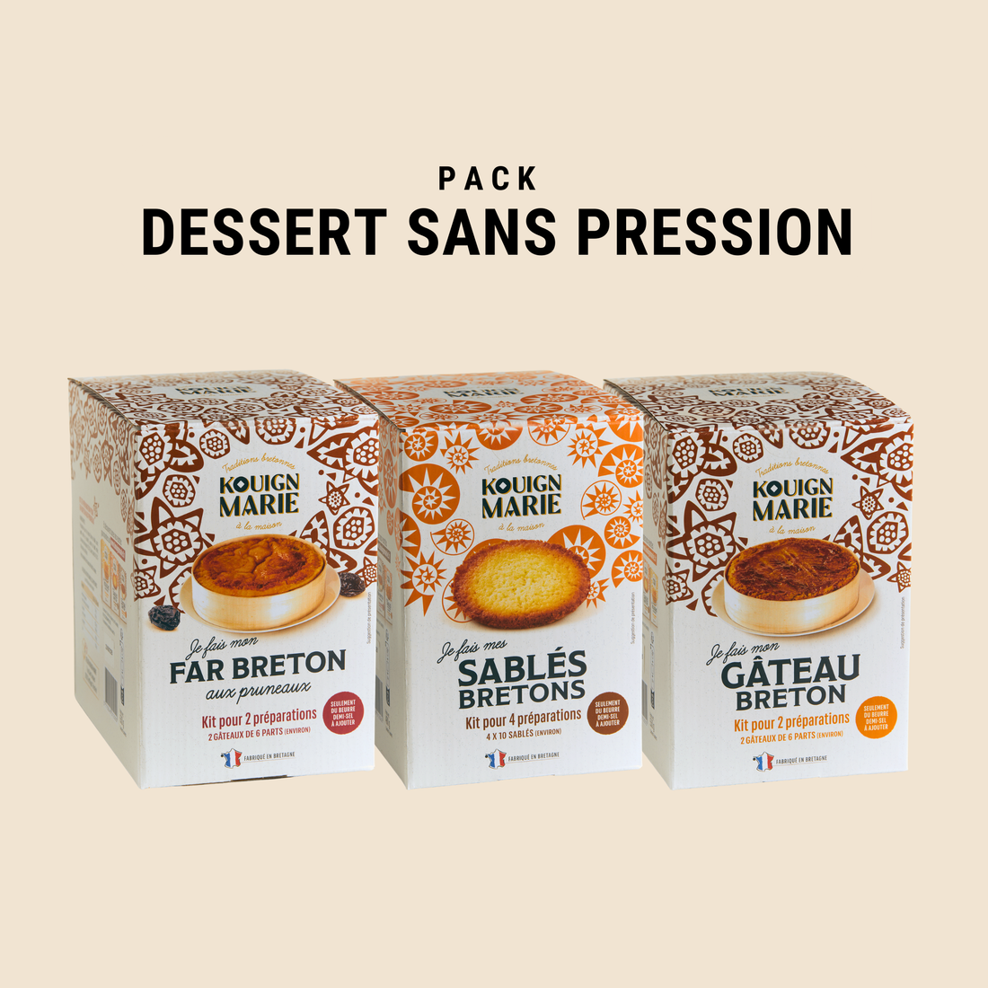 PACK DESSERT SANS PRESSION