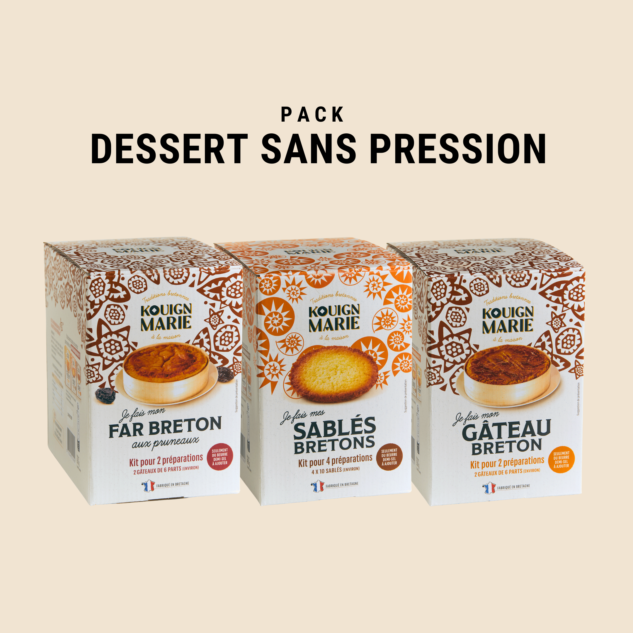 PACK DESSERT SANS PRESSION