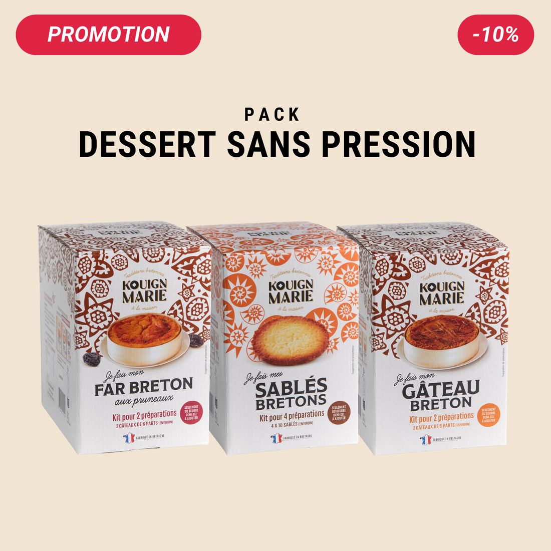 PACK DESSERT SANS PRESSION