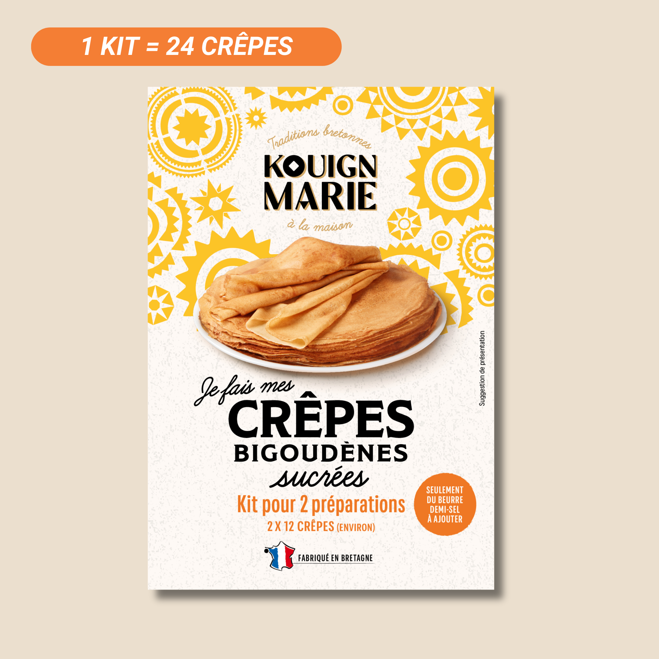 Crêpes bigoudènes sucrées