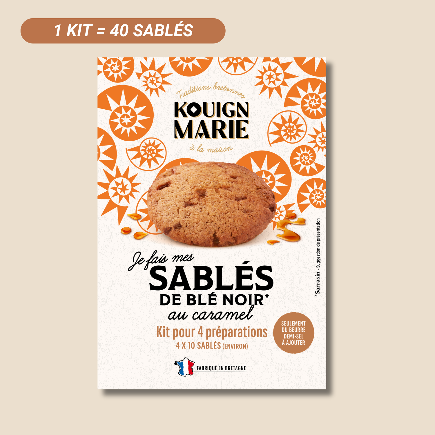Sablés de blé noir au caramel