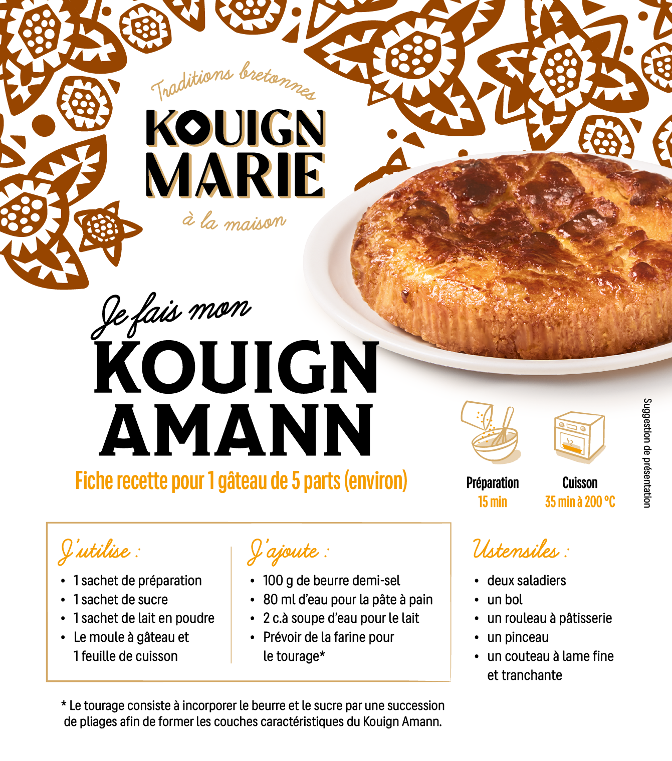 KIT "JE FAIS MON KOUIGN AMANN" - 2 gâteaux de 5 pers env.