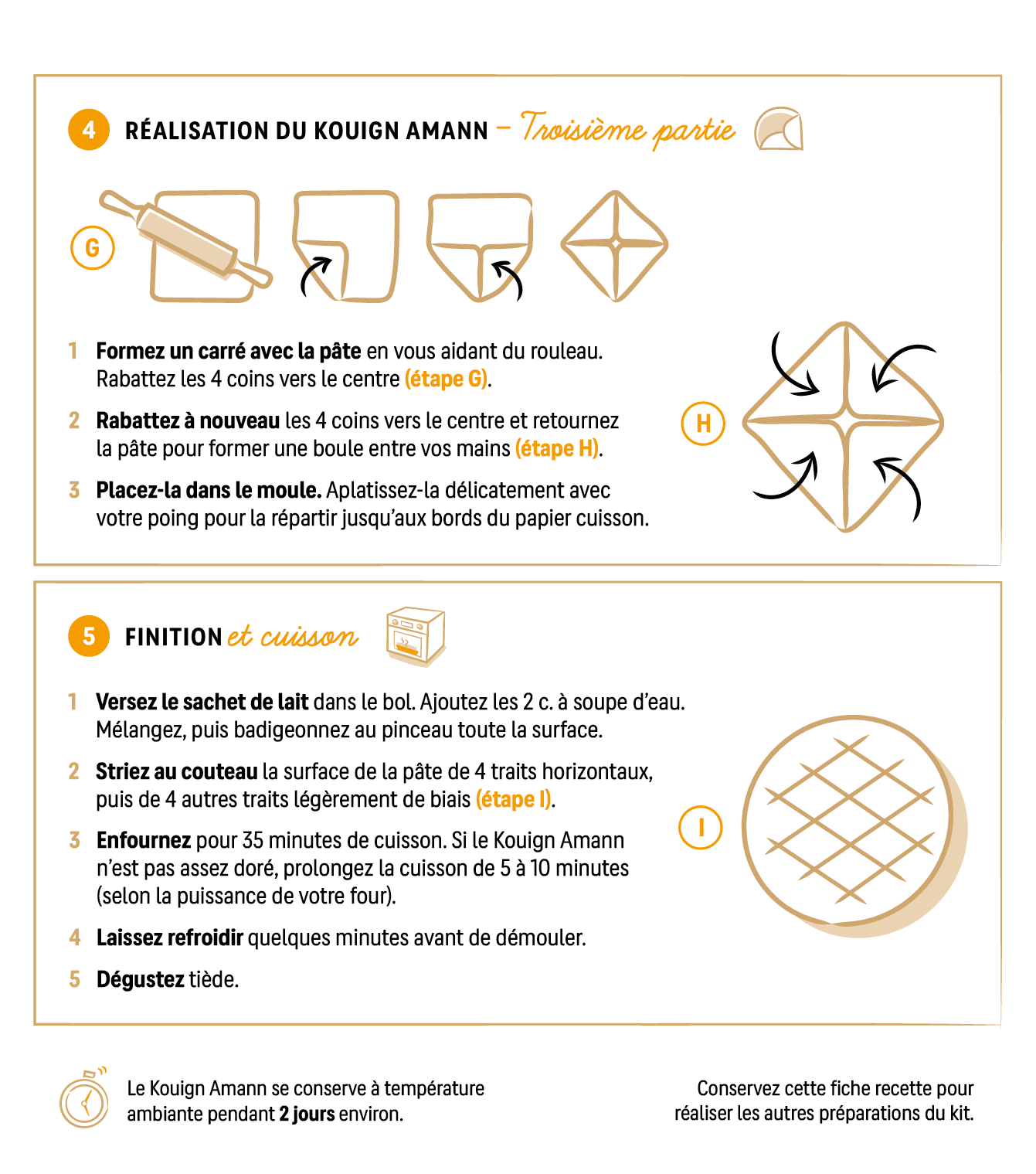 KIT "JE FAIS MON KOUIGN AMANN" - 2 gâteaux de 5 pers env.