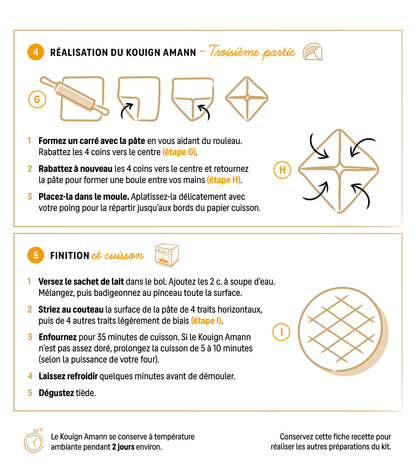 KIT "JE FAIS MON KOUIGN AMANN" - 2 gâteaux de 5 pers env.
